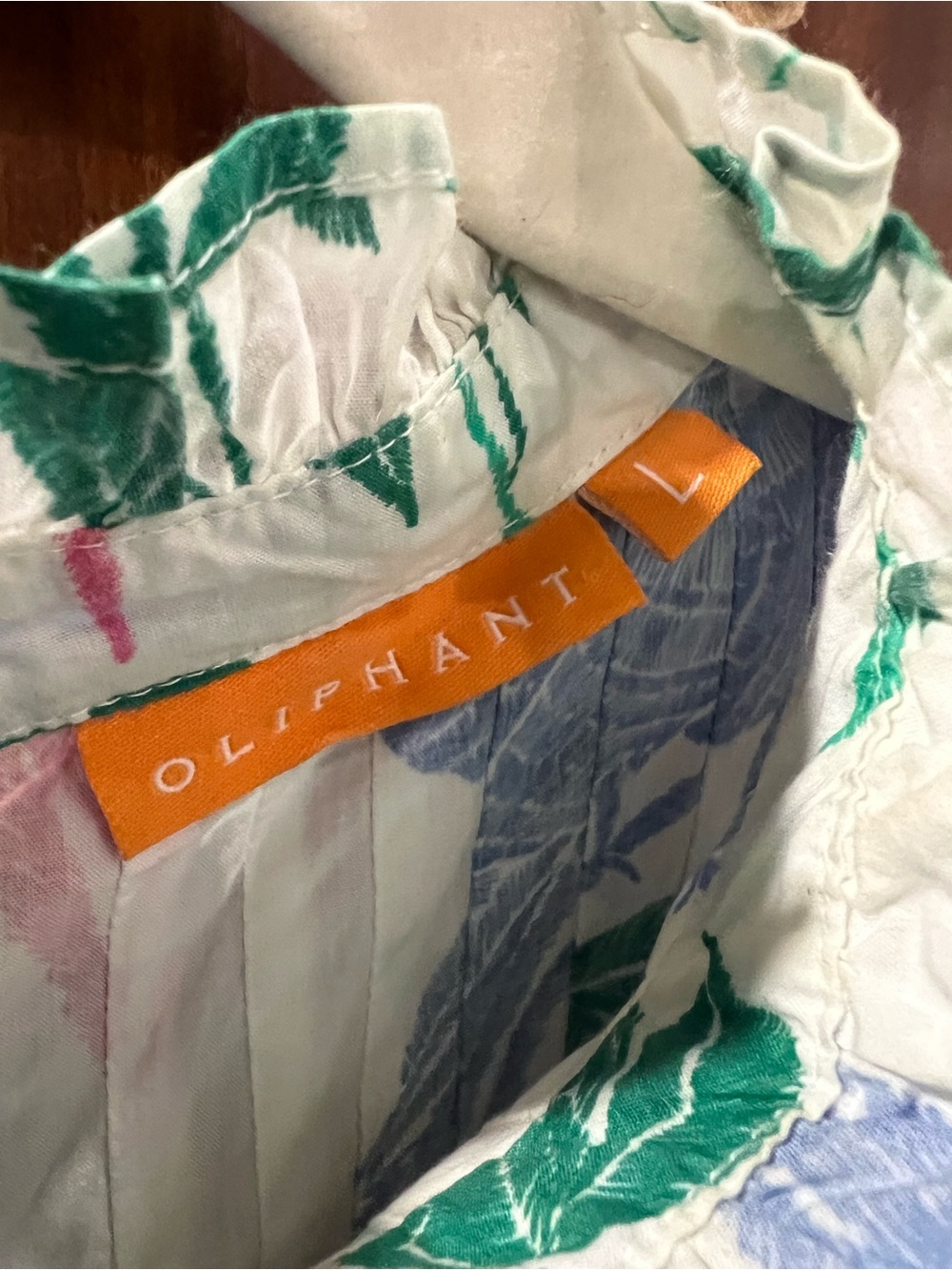 Oliphant Pintuck Ruffle Mini Dress In Macaw Print - Picture 2 of 11